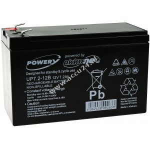 Powery Loodgelbatterij 12V 7,2Ah