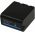 Voedingsbatterij voor professionele videocamera JVC GY-HM200 / type SSL-JVC 75 met USB