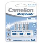Camelion HR03 Micro AAA AlwaysReady, Ni-MH oplaadbare batterij, 4 stuks 800mAh blister.