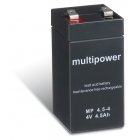 Lood-Zuur Accu (multipower) MP4,5-4 Lood-Zuur Accu (multipower) MP4,5-4