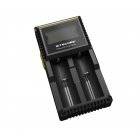 Lader Nitecore D2EU Digicharger D2 Li-Ion Lader EU-Version met LCD Display Lader Nitecore D2EU Digicharger D2 Li-Ion Lader EU-Version met LCD Display