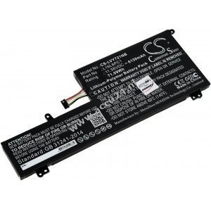 Batterij geschikt voor Laptop Lenovo Yoga 720-15ikb 80x7, 720-15ikb 80x700brge, type L16L6PC1 en andere.