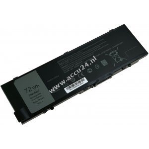 Batterij geschikt voor Laptop Dell Precisie 15 7510 serie, 17 7710 serie, type 0FNY7 en anderen