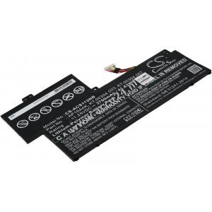 Batterij geschikt voor laptop Acer Aspire One Cloudbook 11 AO1-132, Swift 1 SF113-31-P2CP, Type AP16A4K en andere.