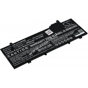 Batterij geschikt voor Laptop Lenovo ThinkPad T480s serie, T480s 20L7002LCD, type L17L3P71 o.a.