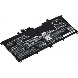 Batterij geschikt voor Laptop Dell XPS 13 9365 2in1, XPS 13-9365-D1805TS, Batterijtype NNF1C