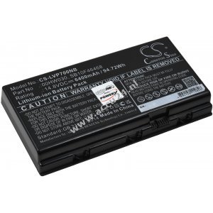 Batterij geschikt voor Laptop Lenovo ThinkPad P70(20ER002KUS), ThinkPad P71(20HK0004GE ), Type SB10F46468