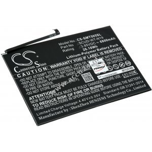 Batterij geschikt voor Tablet Samsung Galaxy Tab A7 10.4 (2020), SM-T500, Type SCUD-WT-N19 e.a.