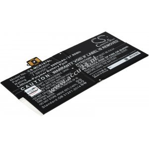 Batterij geschikt voor toetsenbord tablet Microsoft Surface Pro X 1876, Type G3HTA060H