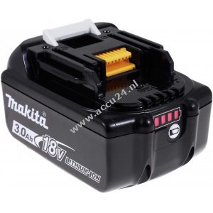 Accu voor werktuig Makita Blockaccu Type BL1830 Origineel met LED