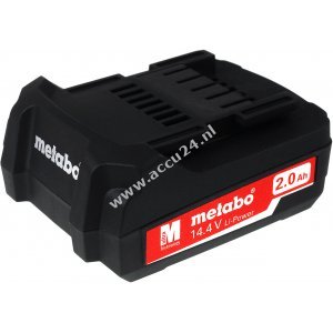 Accu voor werktuig Metabo BS 14.4 LTX Impuls/ Type 6.25467 2000mAh Origineel