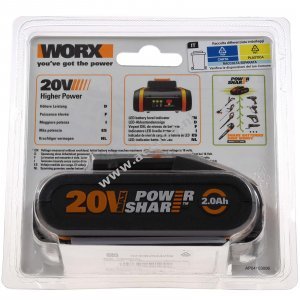 WORX WA3551.1 Accu 20V 2Ah Li-Ion