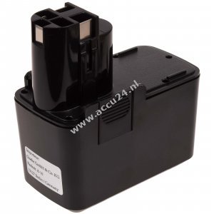 Accu voor Bosch 9,6V 2000mAh NiMH Wabe (vlak)