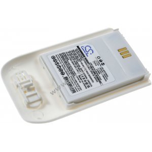 Batterij geschikt voor draadloze telefoon Ascom DECT 3735, D63, i63, type 490933A Wit