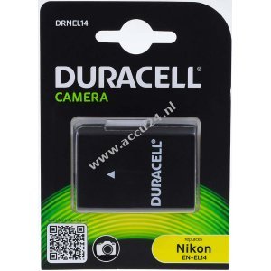 Duracell Accu voor Nikon EN-EL14 1100mAh