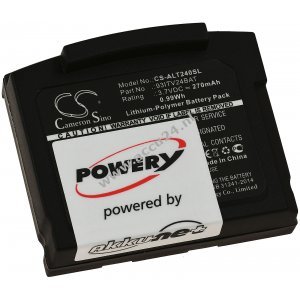 Batterij geschikt voor radiokoptelefoon Amplicom TV2400, TV2500, type 93ITV24BAT en andere.