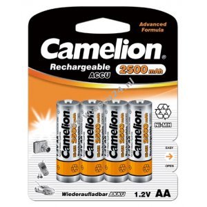 Camelion HR6 Mignon AA 2500mAh Blister van 4