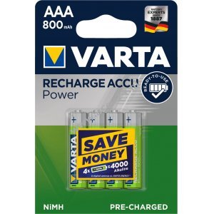 Varta Power Akku Ready2Use TOYS Micro AAA 4pcs blisterverpakking