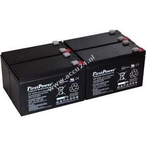 FirstPower Lood-Gel Accu voor USV APC RBC23 7Ah 12V