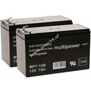 Reservebatterij (multipower) voor UPS APC Smart-UPS 750, APC RBC48 en andere 12V 7Ah (vervangt 7,2Ah)