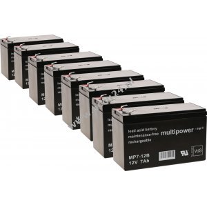 Reservebatterij (multipower) voor UPS APC Smart-UPS XL 3000 RM 3U / type RBC12 en andere 12V 7Ah (vervangt 7,2Ah)