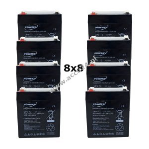 Powery Lood gel batterij 12V 6Ah voor APC Smart-UPS RT 15K RM