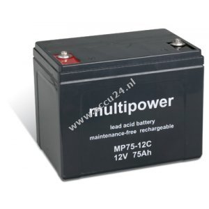 Loodbatterij (multipower) MPC75-12I cyclusbestendig