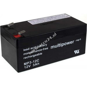 Loodbatterij (multipower) MP3-12C-cyclusbestendig