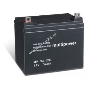 Loodbatterij (multipower) MP34-12C cyclusbestendig