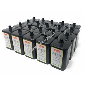 4R25 6V-Blokbatterij Vervanging voor Nissen Lantaarn accu IEC 4R25 20 Set