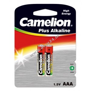 Batterij Camelion Micro LR03 MN2400 HR03 Plus Alkaline 2-pack blisterverpakking