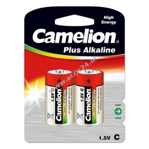 Batterij Camelion Plus Alkaline LR14 Baby C Blister van 2