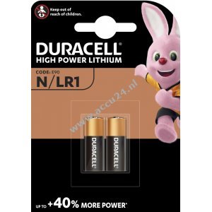 Duracell Batterijbeveiliging MN9100 LR1 Dame Blister van 2