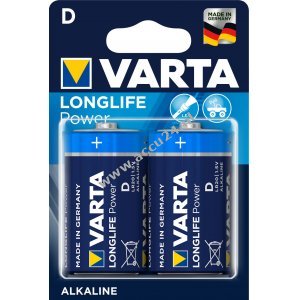 Batterij Varta 4920 Monocell 2 st. blisterverpakking