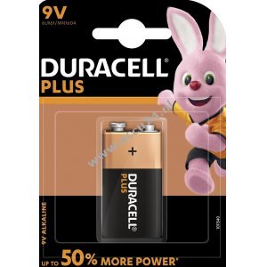 Batterij Duracell Plus Voeding MN1604 6LR61 9V-blokblisterverpakking