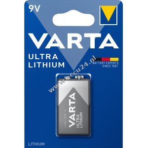 Varta Professioneel Lithium 9V-blok MN1604