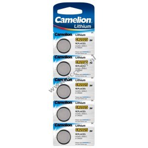 Lithium knoopcel Camelion CR2025 5er blisterverpakking