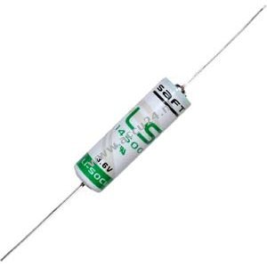 Lithiumbatterij Saft LS14500 Mignon/AA 3,6Volt met axiale soldeerdraad