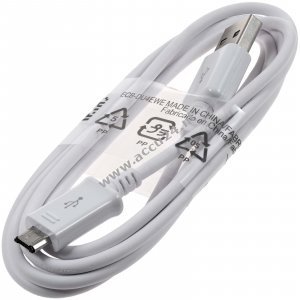 Samsung ECB-DU4EWE USB-A naar Micro-USB datakabel oplaadkabel 1,5m wit