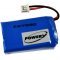 Batterij voor trainer op afstand (ontvanger) Hondenhalsband Dogtra Rand / Rand RT / Type BP-74RE (niet origineel)