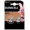 Lithium knoopcel Duracell CR2032 DL2032 2st blisterverpakking