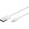 goobay Bliksem MFi/USB-synchronisatie en oplaadkabel voor Apple iPhone/iPad White