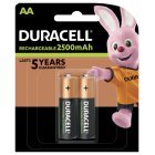 Duracell Duralock Recharge Ultra Mignon AA HR6 LR6 LR06 MN1500 4906 Oplaadbare batterij, 2-pack blisterverpakking