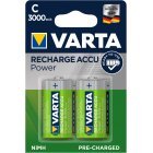 Varta Gebruiksklare batterij 56714 Baby C LR14 HR14 3000mAh NiMH 2 stuks blisterverpakking