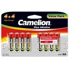 Batterij Camelion Mignon LR6 MN1500 AA AM3 Plus Alkaline (4+4) Blister van 8