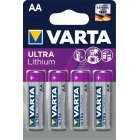 Varta Ultra Lithium AA Mignon / LR6 batterij 4 st. blisterverpakking