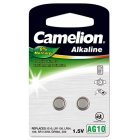 Camelion Knoopcel 389 LR1130 LR54 AG10 Blister van 2