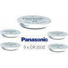 Panasonic Lithium knoopcel CR2032 / DL2032 / ECR2032 5 stuks los
