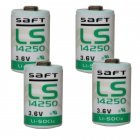 4x Lithium batterij Saft LS14250 1/2AA 3,6Volt